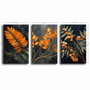 Wallity Conjunto de 3 Lienzos Decorativos Multicolor 45 x 70 cm
